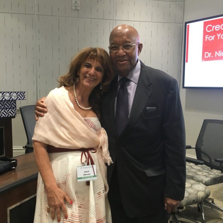 Dr. Dalal Akoury with Dr. Nido R. Qubein