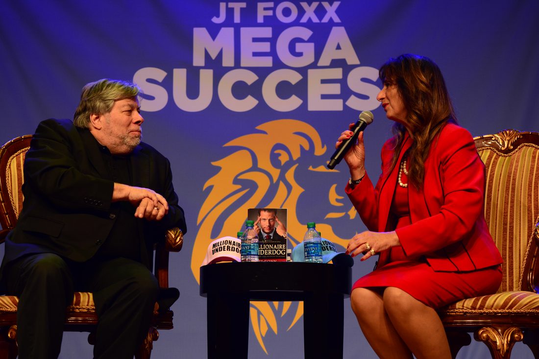 Dr. Dalal Akoury with Steve Wozniak