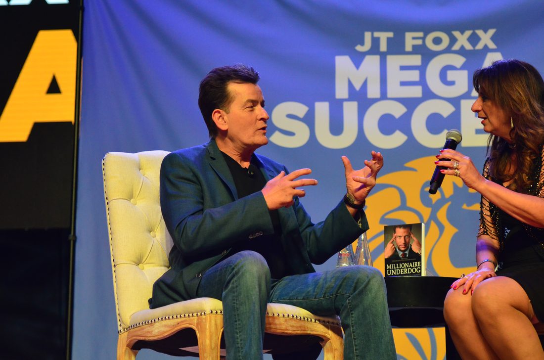 Dr. Dalal Akoury with Charlie Sheen