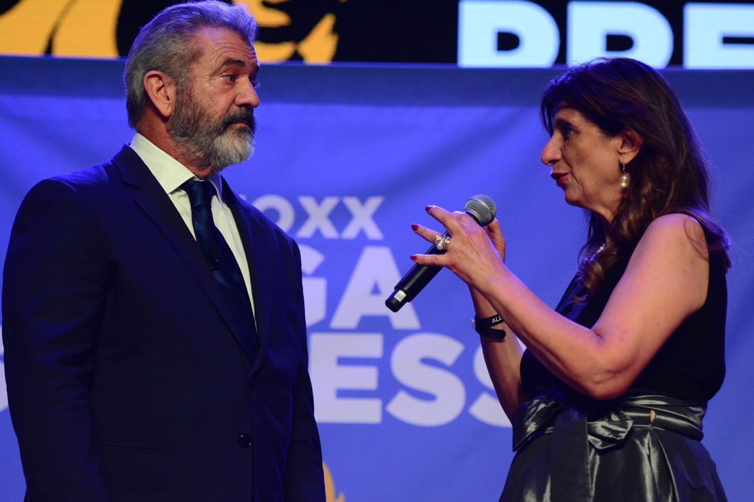 Dr. Dalal Akoury with Mel Gibson