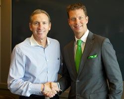 JT Foxx with Howard Schultz