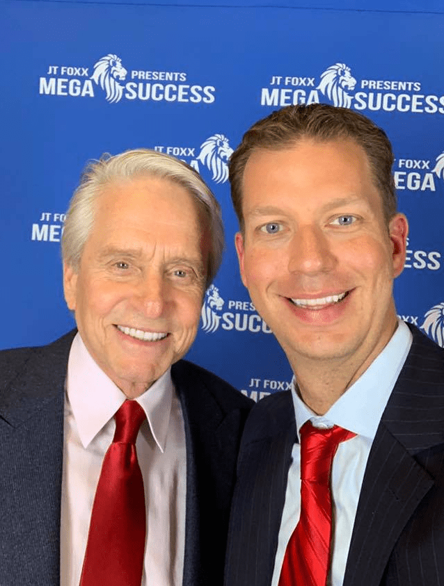 JT Foxx with Michael Douglas