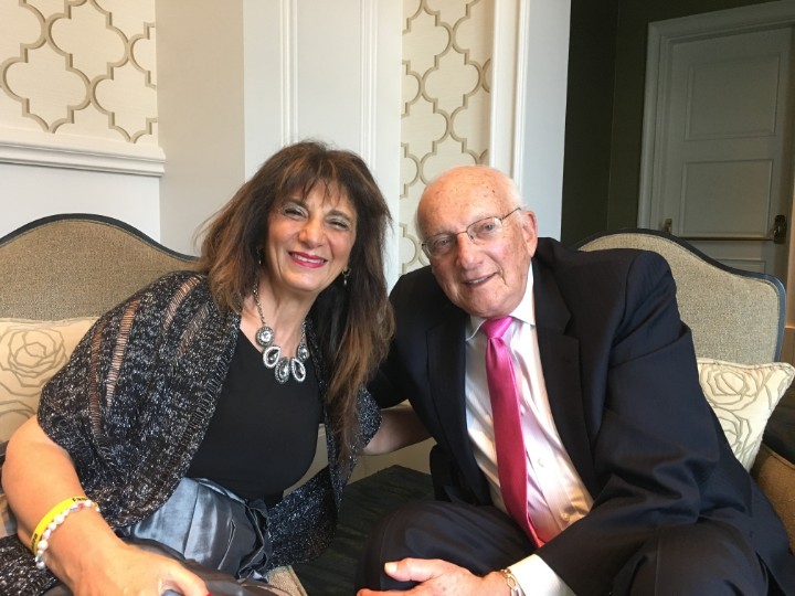 Dr. Dalal Akoury in private conversation with an industry elder